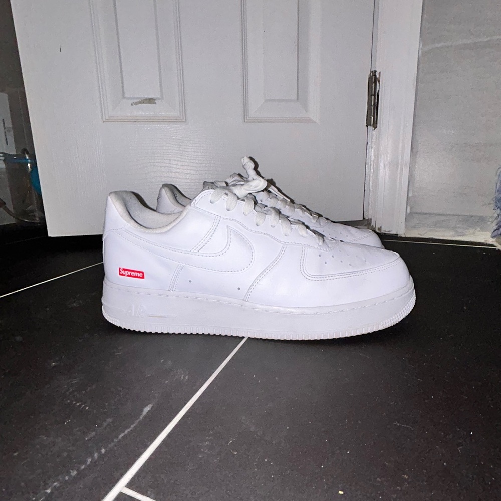 Nike Air Force 1 x Supreme Low Box Logo - White